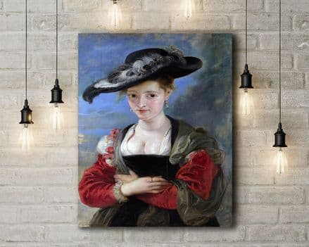 Peter Paul Rubens: The Felt Hat. Fine Art Canvas.