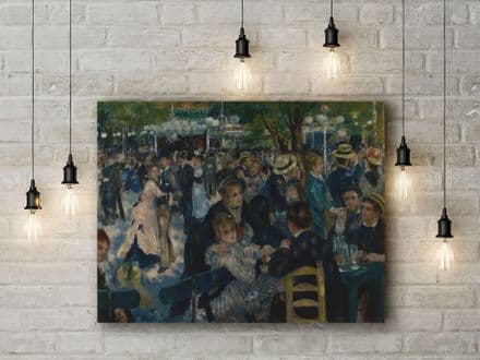 Pierre Auguste Renoir: Dance at Le Moulin de la Galette. Fine Art Canvas.
