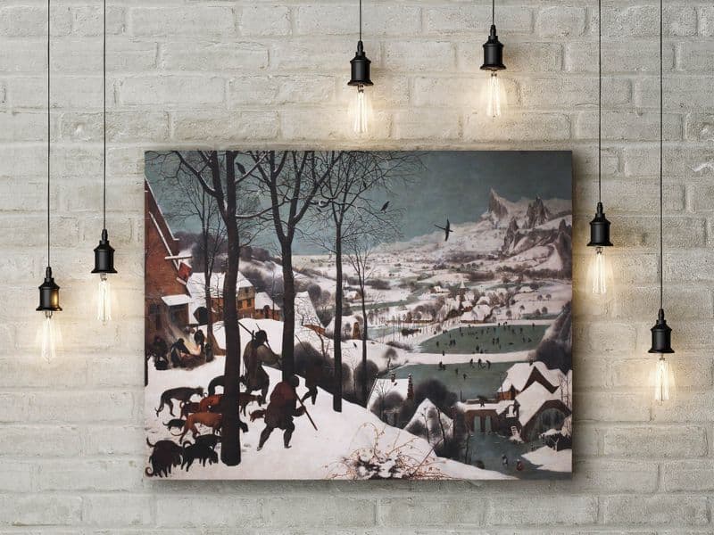 Pieter Bruegel the Elder: Hunters in the Snow. Fine Art Canvas.