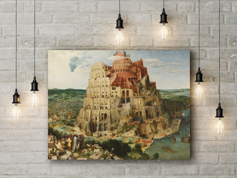 Pieter Bruegel: The Tower of Babel. Fine Art Canvas.