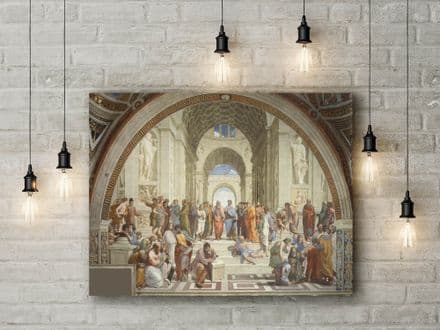 Raphael: The School of Athens. Fine Art Canvas.