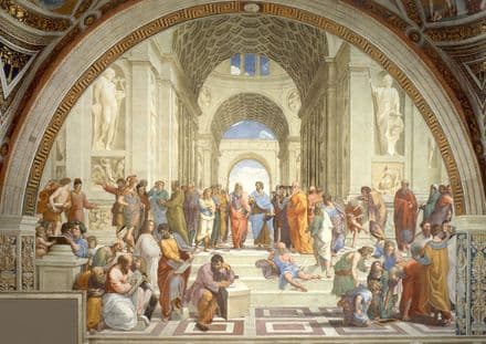 Raphael: The School of Athens. Fine Art Print/Poster. Sizes: A4/A3/A2/A1 (00244)