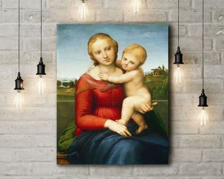 Raphael: The Small Cowper Madonna. Fine Art Canvas.