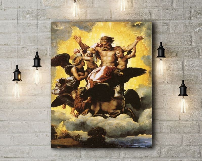 Raphael: Vision of Ezekiel. Fine Art Canvas. (12)