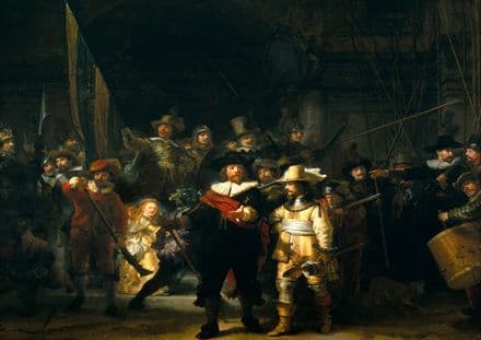 Rembrandt Harmensz van Rijn: The Night Watch. Fine Art Print/Poster. Sizes: A4/A3/A2/A1 (00552)