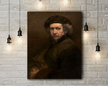 Rembrandt: Self Portrait. Fine Art Canvas.