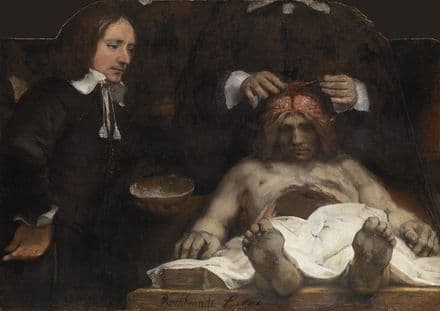 Rembrandt: The Anatomy Lesson of Dr. Jan Deyman. Fine Art Print/Poster. Sizes: A4/A3/A2/A1 (004291)