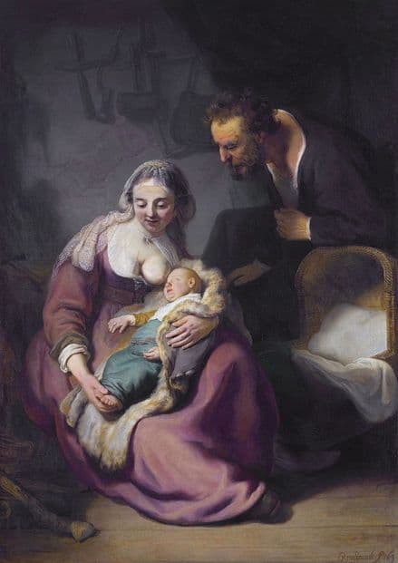 Rembrandt: The Holy Family. Fine Art Print/Poster. Sizes: A4/A3/A2/A1 (004289)