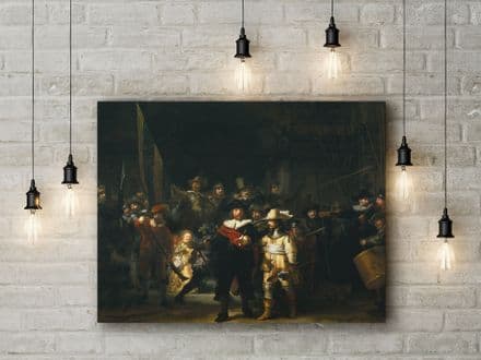 Rembrandt: The Night Watch. Fine Art Canvas.
