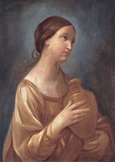 Reni, Guido: Magdalene with the Jar of Ointment. Fine Art Print/Poster. Sizes: A4/A3/A2/A1 (002108)