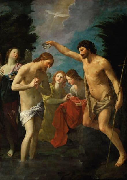Reni, Guido: The Baptism of Christ. Fine Art Print/Poster (4884)