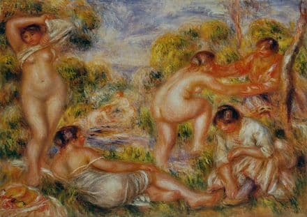 Renoir, Pierre Auguste: Bathers. Fine Art Print/Poster. Sizes: A4/A3/A2/A1 (004263)