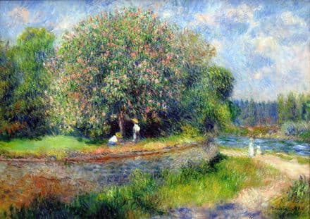 Renoir, Pierre Auguste: Chestnut Tree in Bloom. Fine Art Print/Poster. Sizes: A4/A3/A2/A1 (004260)