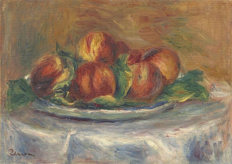 Renoir, Pierre Auguste: Peaches on a Plate. Fine Art Print/Poster. Sizes: A4/A3/A2/A1 (003948)