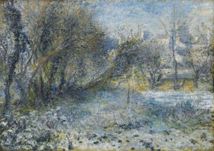 Renoir, Pierre Auguste: Snow Covered Landscape. Fine Art Print/Poster. Sizes: A4/A3/A2/A1 (004282)