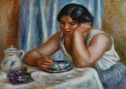 Renoir, Pierre Auguste: The Chocolate Cup. Fine Art Print/Poster. Sizes: A4/A3/A2/A1 (004265)
