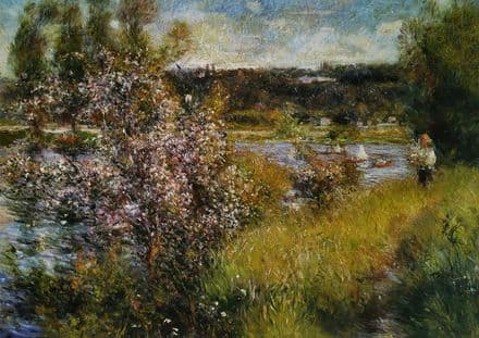Renoir, Pierre Auguste: The Seine in Chatou. Fine Art Print/Poster. Sizes: A4/A3/A2/A1 (004272)