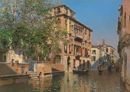 Rico, Martin: A Canal in Venice. Fine Art Print/Poster (5250)