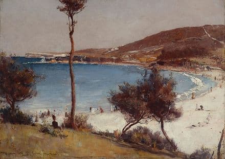 Roberts, Tom: Holiday Sketch at Coogee. Fine Art Print/Poster. Sizes: A4/A3/A2/A1 (002236)