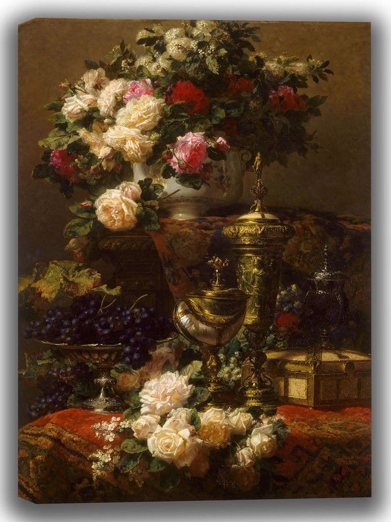 Robie, Jean: Flowers and Fruit. Fine Art Canvas. Sizes: A4/A3/A2/A1 (004125)