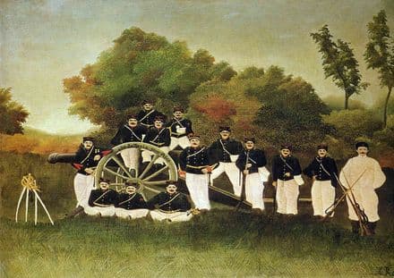 Rousseau, Henri: The Artillerymen. Fine Art Print/Poster. Sizes: A4/A3/A2/A1 (001229)