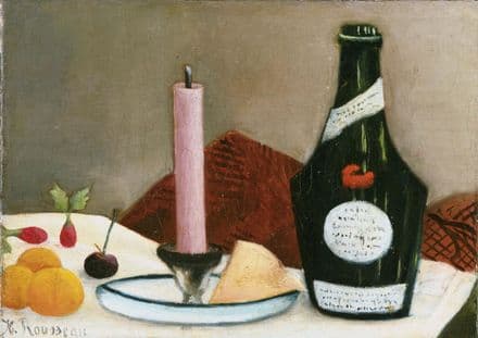 Rousseau, Henri: The Pink Candle. Fine Art Print/Poster. Sizes: A4/A3/A2/A1 (004156)