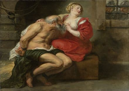 Rubens, Peter Paul: Cimon and Pero. Fine Art Print/Poster. Sizes: A1/A2/A3/A4 (001565)