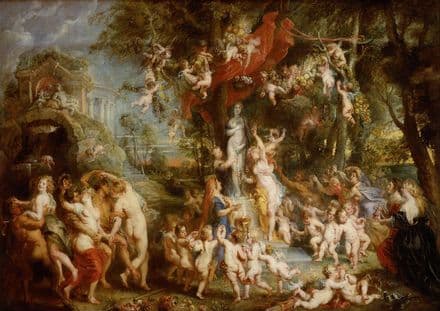 Rubens, Peter Paul: The Feast of Venus. Fine Art Print/Poster. Sizes: A1/A2/A3/A4 (002129)