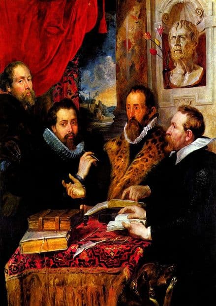 Rubens, Peter Paul: The Four Philosophers. Fine Art Print/Poster. Sizes: A1/A2/A3/A4 (001213)