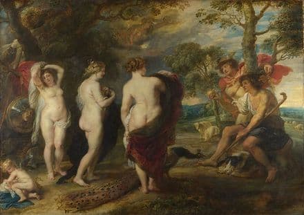 Rubens, Peter Paul: The Judgement of Paris. Fine Art Print/Poster. Sizes: A1/A2/A3/A4 (002120)