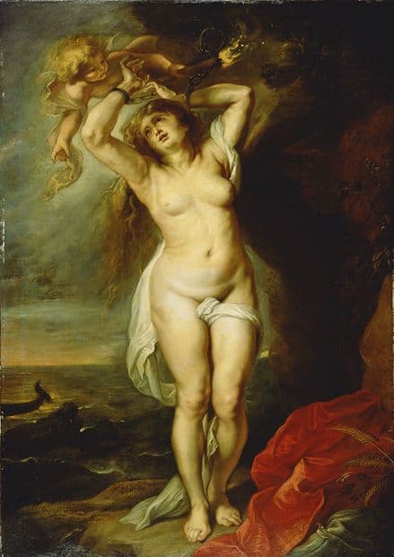 Rubens, Peter Paul (Workshop of): Andromeda. Fine Art Print/Poster. Sizes: A4/A3/A2/A1 (004025)