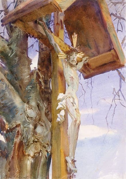 Sargent, John Singer: Tyrolese Crucifix. Fine Art Print/Poster. Sizes: A4/A3/A2/A1 (002388)