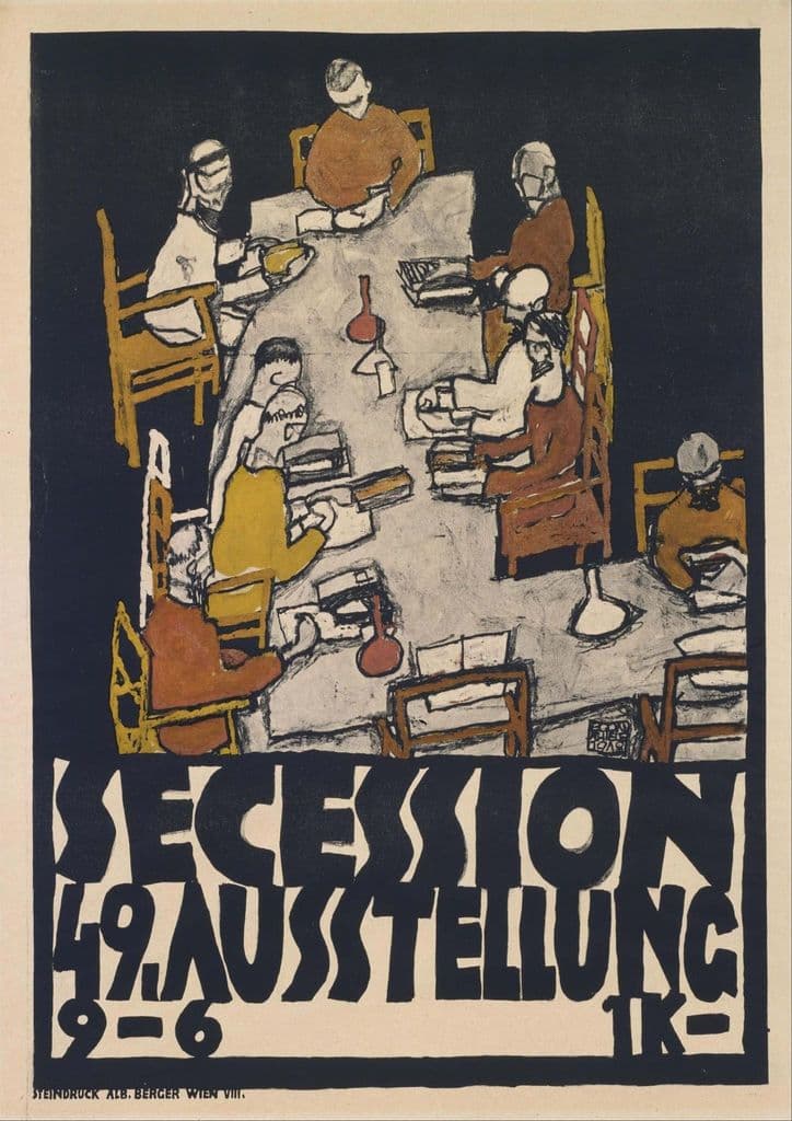 Schiele, Egon: Secession 49. Fine Art Print/Poster. Sizes: A4/A3/A2/A1 (003713)