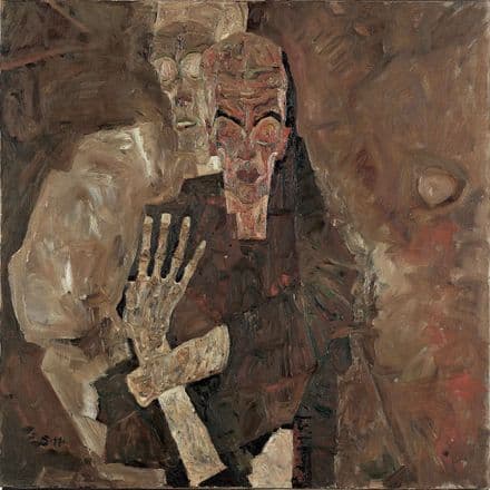 Schiele, Egon: Self-Seer II (Death and Man). Fine Art Print/Poster (003722)