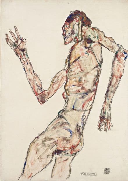 Schiele, Egon: The Dancer. Fine Art Print/Poster. Sizes: A4/A3/A2/A1 (003728)
