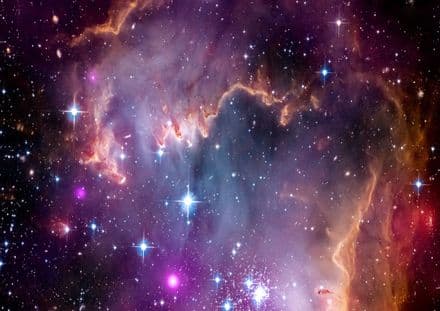 Small Magellanic Cloud Space Print/Poster. Sizes: A1/A2/A3/A4 (003246)