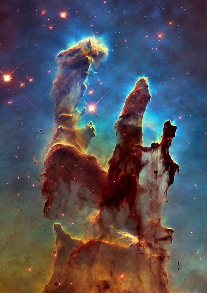 The Pillars of Creation. Hubble Telescope Space Print/Poster (5381)