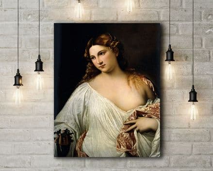 Titian: Flora. Fine Art Canvas.