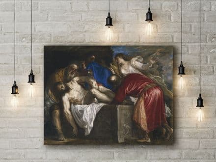 Titian: The Burial of Christ. Fine Art Canvas.