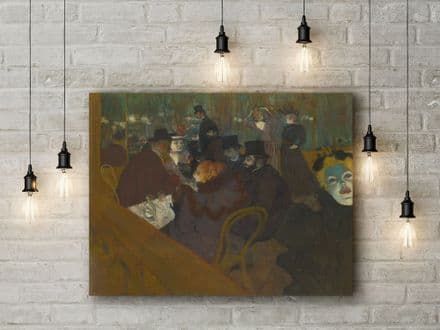 Toulouse Lautrec: At the Moulin Rouge. Fine Art Canvas.