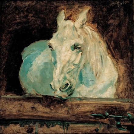 Toulouse-Lautrec, Henri de: The White Horse. Fine Art Print/Poster (002209)