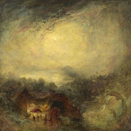 Turner, Joseph Mallord William: The Evening of the Deluge. Fine Art Print/Poster (003544)