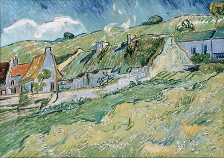 Van Gogh, Vincent: Cottages at Auvers-sur-Oise. Fine Art Print/Poster. Sizes: A4/A3/A2/A1 (001493)