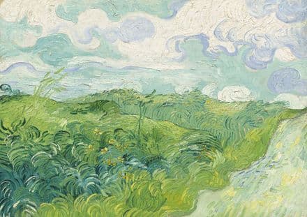 Van Gogh, Vincent: Green Wheat Fields, Auvers. Fine Art Print/Poster. Sizes: A4/A3/A2/A1 (003562)