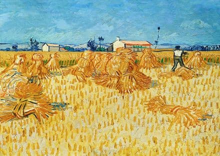 Van Gogh, Vincent: Harvest in Provence. Fine Art Print/Poster. Sizes: A4/A3/A2/A1 (003913)