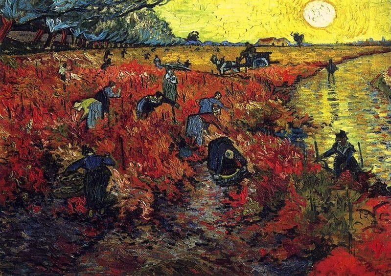 Van Gogh, Vincent: Red Vineyards at Arles. Fine Art Print/Poster. Sizes: A4/A3/A2/A1 (001531)