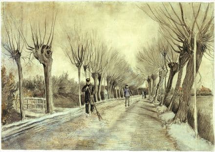 Van Gogh, Vincent: Road in Etten. Fine Art Print/Poster. Sizes: A4/A3/A2/A1 (004190)