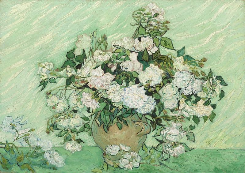 Van Gogh, Vincent: Roses. Fine Art Print/Poster. Sizes: A4/A3/A2/A1 (003557)