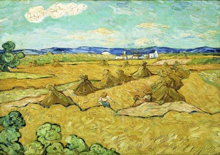 Van Gogh, Vincent: The Corn Shocks. Fine Art Print/Poster. Sizes: A4/A3/A2/A1 (004195)