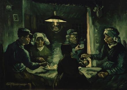 Van Gogh, Vincent: The Potato Eaters. Fine Art Print/Poster. Sizes: A4/A3/A2/A1 (001517)